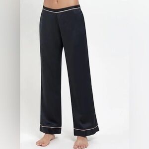 New! Bluebella Wren satin Pajama Bottoms pants trousers black 47674